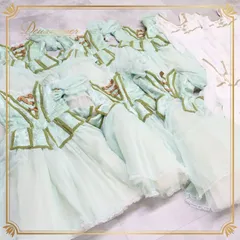 バレエ 衣装 まとめ売り 12点セット ロマンティックチュチュ ワンピース ロシア 貴族 群舞 発表会 コンクール ダンス パーティ ホワイト系 グリーン系 セット販売 ジュニア キッズ 舞台衣裳 ダンス衣装 かわいい コスチューム チュチュスタイル