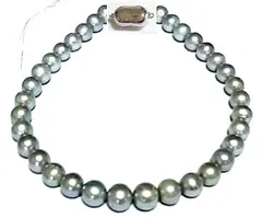限定販売【２０００円クーポン付】お値打ち価格にて　輝きを纏う個性的な魅力！【グレーカラー】湖水パールネックレスで特別感を演出１1mm－１３mm前後