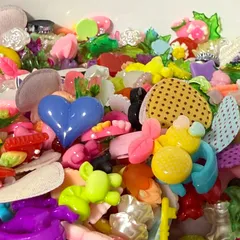 デコパーツ 100g まとめ売り フラット カボション