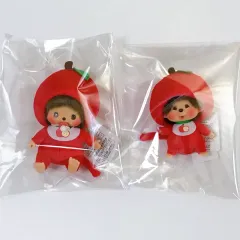 まとめ 新商品) りんご モンチッチ キーホルダー りんご ベビチッチ ぬいぐるみ 懐かしのモンチッチ