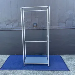 【直接引き取り可】頑丈！　ハンガーラック　メタル シルバー　高さ160cm×幅70cm×奥行40cm コート掛け 衣類 ランドリーラック