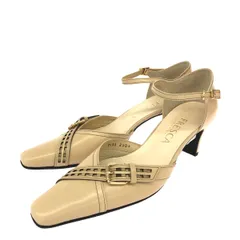 Fresca (銀座ﾖｼﾉﾔ) フレスカ アンクルストラップパンプス 表記サイズ:23cm ベルトデザイン/レザー    ベージュ レディース / 240001183620