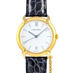 ショーメ CHAUMET グリフィス デイト 腕時計 ホワイト文字盤 K18YG 金無垢 1Pダイヤ レディース【中古】のサムネイル