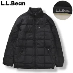 【極暖】 エルエルビーン L.L.Bean フーデット キルティング ダウン ジャケット パーカー ジップアップ ジャンパー ウィンドブレーカー S ブラック アウトドア ウェア タウンユース レジャー メンズ