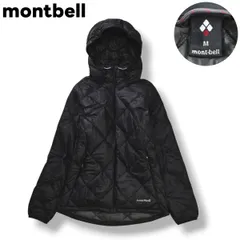 モンベル montbell ライト アルパイン ダウン パーカー ナイロン キルティング ジャケット ジップアップ ジャンパー ウィンドブレーカー M ブラック アウトドア ウェア タウンユース レジャー レディース ♪