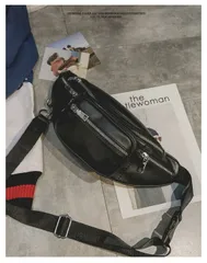 ボディーバッグ 3way 韓国 オルチャン ストリート 黒 大容量 ウエストバッグ