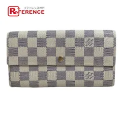 LOUIS VUITTON ルイヴィトン 長財布 ポルトフォイユ サラ N61735 ダミエアズールキャンバス ホワイト