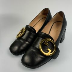 美品】グッチ GGマーモント パンプス シェリーライン ウェブライン