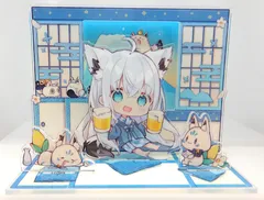 【中古】白上フブキ アクリルジオラマスタンド 活動5周年記念 アクリルスタンド