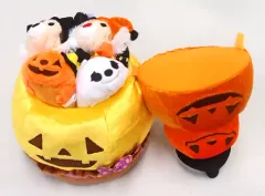 【中古】ぬいぐるみ チップ＆デール(ハロウィーン/2018) パンプキンパイタワーハウスセット(ぬいぐるみセット) 「ディズニー TSUM TSUM -ツムツム-」 ディズニーストア限定