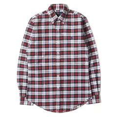 【現行タグ】RALPH LAUREN ラルフローレン シャツ サイズ:XS / オックスフォード タータンチェック ボタンダウン シャツ (CUSTOM FIT) / レッド グリーン ホワイト / トップス カジュアルシャツ【メンズ】【中古】
