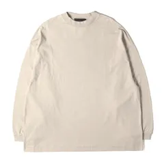 【美品】FEAR OF GOD フィアオブゴッド Tシャツ ベージュ系 サイズ:L / FOG ESSENTIALS ブランドロゴ ロングスリーブ Tシャツ / エッセンシャルズ / トップス カットソー 長袖【メンズ】【中古】