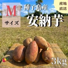 【絶品】種子島産 安納芋 Mサイズ 3kg｜箱別