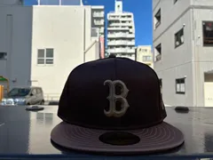 NEW ERA 59FIFTY Valentine's Day サテン ボストン・レッドソックス ダークブラウン/アッシュブラウン 7 1/2 ¥6600 ＋ 送料¥550