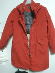 MILLET ミレー レディース ダウンジャケット ロング丈 オレンジ色