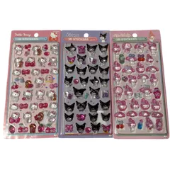 3Dステッカー　シール　ボンボンドロップ風　流行　サンリオキャラクターズ　キティちゃん　クロミ　マイメロディ　海外輸入品　インポート品