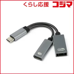 【 新品 未開封 】 ルートアール USB変換ホストアダプタ [USB-C オス→メス USB-A /USB-Cメス給電 /USB Power Delivery対応 /60W] グレー RUA-OTGTPU1 未使用 送料無料