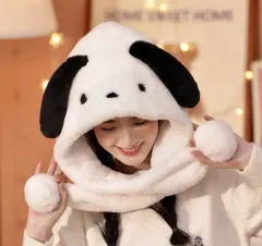 サンリオ ポチャッコ 帽子 マフラー ミトン ウォーマー ペンサ サイン会アイテム