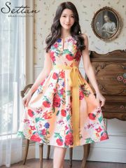 ERUKEI エルケイ settan ワンピース キャバドレス プリーツ 花柄 