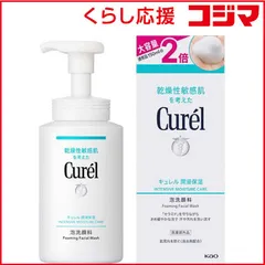 【 新品 未開封 】 花王 Curel(キュレル)潤浸保湿 泡洗顔料 大サイズボトル 300mL 未使用 送料無料のサムネイル