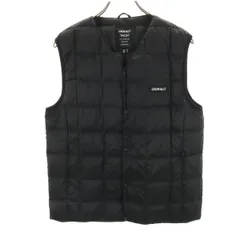 美品 Gramicci グラミチ TAION タイオン コラボ インナー ダウンベスト M ブラック 収納袋付き アウトドア メンズ 古着