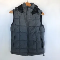 PLST フード付きダウンベスト メンズ M グレー 4091202601140016