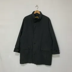 BURBERRY バーバリー ヴィンテージ マウンテンパーカー ハーフコート 丈 アウター ジャケット チャコール ユニセックス L