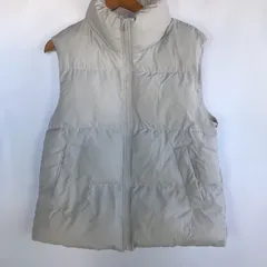 GU ヒートパデットオーバーサイズベスト レディース S ホワイト 4091202601140017