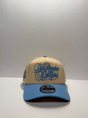 Newera 로스 앤젤레스 다저스 로즈 자수 9forty A-FRAME 스냅 백 캡 투톤 컬러