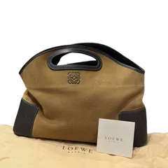 LOEWE ロエベ アナグラム ハンドバッグ ヴィンテージ スエード