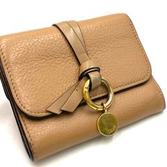 値下げ！美品Chloé イエロー アルファベット 三つ折り財布 タグ付き