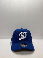 Newera 로스앤젤레스 다저스 월드 시리즈 2024 9forty A-FRAME 스냅 백 캡 블루 컬러