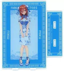 【中古】アクリルスタンド・アクリルパネル 中野三玖 BIGアクリルスタンド 「映画 五等分の花嫁 描き下ろしイラスト チャイナドレスver. 当たり付き一撃缶バッジコレクション」 あたり景品