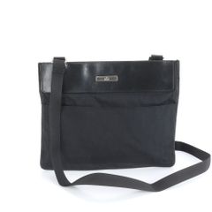 極美品 プラダ テスート ナイロン 三角 トライアングル ロゴ レザー