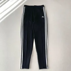 adidas×MOUSSY アディダス×マウジー 吸汗速乾機能 スリーライン スリムフィット タイト ジャージ トラックパンツ Lサイズ ブラック