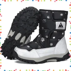 【特価商品】防滑 ブーツ 防水 雪遊び 防寒 裏ボア 子供 冬 長靴 キッズ 男の子 スノーブーツ 女の子 [Mishansha]