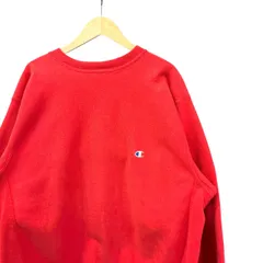 90s ビンテージ チャンピオン リバースウィーブ 目付き 1ポイント 刺繍 スウェット XL レッド USA製 90年代 アメリカ製 vintage champion トリコタグ