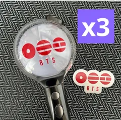3セット★アミボム用BTS comeback ★2026worldtourロゴステッカー赤