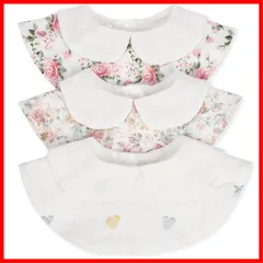 【数量限定】6重 360度 ガーゼ 男の子 女の子 襟付 綿100% よだれかけ スタイ 【３枚セット】 (リピレア) [Lipilea]