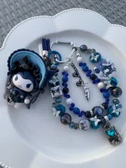 売約済み♪クロミちゃん　ハンドメイドストラップ　おまけ付き♪