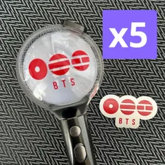 ５セット★アミボム用BTS comeback ★2026worldtourロゴステッカー赤