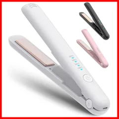 【人気商品】18mm プロ仕様200℃ TYPE-C充電 3200mAh大容量 充電式ヘアアイロン 140℃～200℃4段階温度調整 自動電源OFF 誤起動防止ロック カール/ストレート ミニ 小型 2WAY 持ち運び便利 男女兼用 家庭/旅行/出張/通勤用