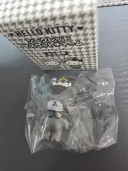 ハローキティ ウール シークレット マスコット フィギュア キーホルダー ブラック タイ チャーム 確定