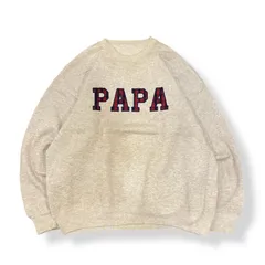 ビンテージ ★PAPA★スウェット★グレー★プリントスウェット ★used ★古着 ★Vintage ★アメカジ ★オールド ★ストリート ★スケーター  ★トレーナー
