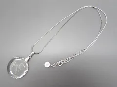 北一硝子 クリスタルガラス カービング ネックレス ペンダント 女性 横顔 アクセサリー 服飾小物 保管36