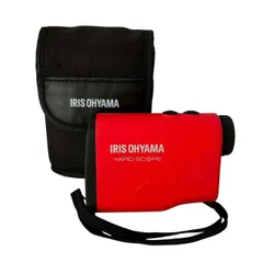 IRIS OHYAMA アイリスオーヤマ YARD SCOPE ゴルフ用 距離計 PLM-600-R レーザー距離計 DC3V ストラップ ケース付き レッド ブラック 軽量 コンパクト ゴルフ用品