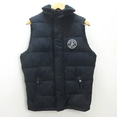 d■アバクロンビー&フィッチ/Abercrombie&Fitch 中綿ベスト【S】紺/MENS■17【中古】