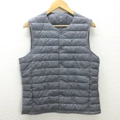 d■ユニクロ/UNIQLO ウルトラライトダウン インナーダウン【M】灰/MENS/33P【中古】■