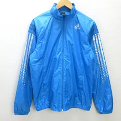 d■アディダス/adidas トレーニングジャケット シャカシャカ【L】水色/MENS/12【中古】