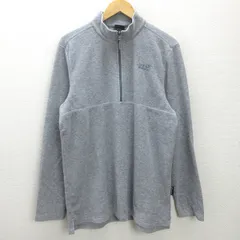 G■ジャックウルフスキン/Jack Wolf skin ハーフジップフリースジャケット【XL】灰/men's/24【中古】■